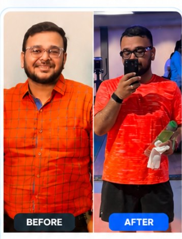 Saksham Goyal before and after his GFS coaching transformation
