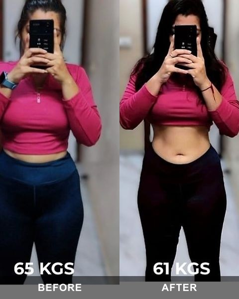 Sejal before and after her GFS coaching transformation